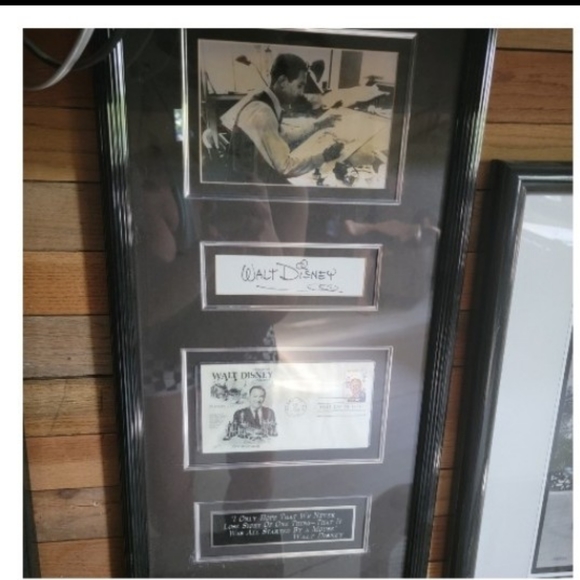 Disney Other - Walt Disney Photo signature and stamp and more